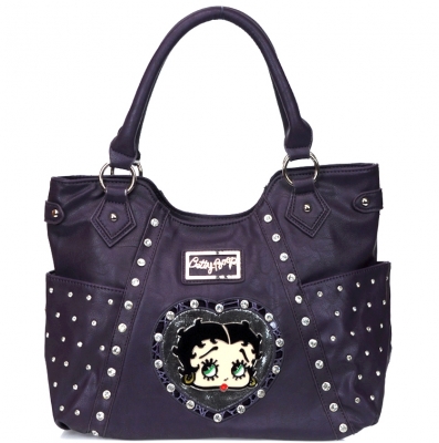 Original Betty Boop Handbag w/ Rhinestone Decor
